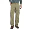 Wrangler Authentics Men's Relaxed Fit Cargo Pant (Logan), British Khaki Twill, 36W x 32L