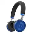 Puro Sound Labs JuniorJams Volume Limiting Headphones for Kids 3+ Protect Hearing – Foldable & Adjustable Bluetooth Wireless Headphones for Tablets, Smartphones, PCs – 22-Hour Battery Life, Blue