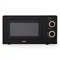 Tower T24029RG 17L Manual Microwave with 700W Power Output and 6 Power Levels, Black and Rose Gold