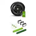 irobot Aspirateur Robot connecté Roomba® e6192(2 extracteurs en Caoutchouc Multi-Surfaces-Idéal pour Les Animaux -Compatible Assistants vocaux) et Accessoires Officiel:kit d'entretien Complet