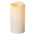 Everlasting Glow LED Indoor/Outdoor Resin Candle, Timer Feature, 3" x 6"