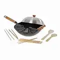 Joyce Chen 22-9938, Pro Chef 14 Inch 10 Piece Excalibur Non-Stick Wok Set