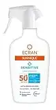 Ecran Sunnique - Sensitive Antialergias Solares, Protector Solar para Pieles muy Claras Sensibles e Intolerantes al Sol, con SPF50+ - Formato Familiar 300 ml