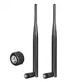 Bingfu Antenna 4G LTE Cellulare 6dBi SMA Antenna Maschio (confezione da 2) Compatibile con 4G LTE Router CPE Wireless Hotspot Gateway Cellulare Router IoT Industriale Videocamera da Pista Videocamera