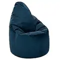 Loft 25 Fauteuil Poire en Velours Capriccio | Siège Pouf D’intérieur Haut de Gamme pour la Maison et Le Salon | Conception Ergonomique pour Un Meilleur Soutien du Corps (Pouf, Pacific)