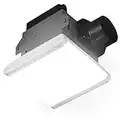Homewerks 7146-80-MS Bathroom Fan Integrated Dimmable LED Light Humidity Sensor Exhaust Ventilation 1.5 Sones 80 CFM, Smart Motion White