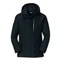 Schöffel Herren 3in1 Parka Warschau M, wind- und wasserdichte Herren Winterjacke, Parka aus Gore-Tex mit wattierter, herauszippbarer Innenjacke, black, 52