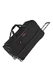 travelite 2-Rad Trolley Reisetasche Gr. L mit Dehnfalte, Gepäck Serie BASICS: Weichgepäck Reisetasche mit Rollen mit extra Volumen, 70 cm, 98 Liter (erweiterbar auf 119 Liter)