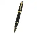 Luxus-Füllfederhalter Jinhao 450 schwarz mit goldenen 18kgp Breitfeder Medium