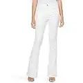 Jessica Simpson Women's Misses Adored High Rise Flare Jean, White, 28