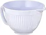 Norpro Melamine Grip-EZ Mixing Bowl, 3-Quart, White