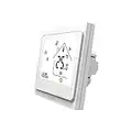 MOES Smart Thermostat WiFi Contrôleur de température, Tuya Smart Life APP Télécommande pour Le Chauffage électrique Compatible avec Alexa 16A, Seul Le réseau 2.4GHz, Fil Neutre requis, Blanc