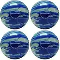 BuyBocceBalls EPCO Candlepin Bowling Ball- Marbleized - Blue & White (4 1/2 inch- 2lbs. 7oz.)