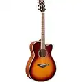 Yamaha FGC-TA Concert Cutaway Transacoustic Guitar w/ Chorus and Reverb, Black