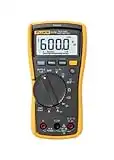 Fluke 117 Digital Multimeter, Non-Contact AC Voltage Detection, Measures Resistance/Continuity/Frequency/Capacitance/Min Max Average, Automatic AC/DC Voltage Selection, Low Impedance Mode