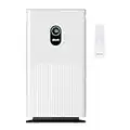 Shark HE601 Air Purifier 6 True HEPA Cleans up to 1200 Sq. Ft., Captures 99.98% of Particles, dust, allergens, Smoke, 0.1–0.2 microns, Advanced Odor Lock, Quiet, 6 Fan, White