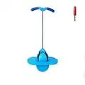 Super-Life Pogo Jumper with Handle and Ball Pump, High Jump Toy Bounce Jump Trick Board Pogo Bouncing Ball Safe and Fun Pogo Stick for Kids Boys Girls and Adults (Blue)