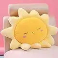 Coussin de sol en forme de fleur en forme de soleil,Coussin de chaise surdimensionné,Coussin de soleil mignon en peluche,Pour décoration de la maison,Pour enfants et filles,Cadeau,Soleil,58 cm