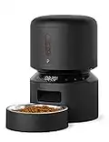 PETLIBRO Automatic Cat Feeder, Microchip Cat Feeder with Stainless Steel Bowl & Twist Lock Lid, Up to 50 Portions 6 Meals per Day, Cat Feeder Automatic with Timer - Ideal for Small/Medium Pets (3L)