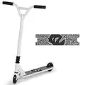 Pro Stunt Scooter, 360 Degree Spin Handlebar Trick Scooter Sport Stunt Scooter Freestyle Street Scooters with ABEC-9 Bearings for Boys Girls Teens Age 6+ (All White)