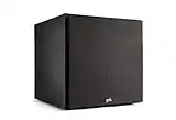 POLK AUDIO MXT12 Active Subwoofer, Powerful 12 Inch Subwoofer with 100 Watt Class AB Amplifier, Bass Box, Home Cinema and Music, Black