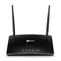 TP-Link TL-MR6400 300 Mbps 4G Mobile Wi-Fi Router, SIM Slot Unlocked, No Configuration Required, Removable External Wi-Fi Antennas, UK Plug, Black