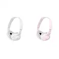 Sony MDR-ZX110 - Auriculares cerrados, blanco + Sony MDR-ZX110 - Auriculares cerrados stereo, rosa