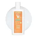 Vichy Face Sunscreen SPF 60, Capital Soleil Ultra Light UV Lotion for All Skin Types, with Broad Spectrum UVA-UVB Protection, Antioxidant, Vitamin E. Travel Size Sunscreen, 40 ml.