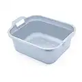 Addis 518355 Eco Made from 100 percent Recycled Plastic Washing up Bowl with twin handle, 9.5 litre, Light Grey