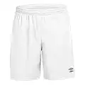 UMBRO King Pantalón de fútbol, Hombre, Blanco, M