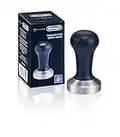 De'Longhi DLSC058 Kaffee-Tamper aus Edelstahl mit Holzgriff, blau/silber