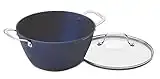 Cuisinart, Castlite, padelle e pentole antiaderenti, in ghisa, Ghisa, Blue, 5.25-Quart