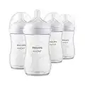 Philips AVENT Natural Baby Bottle with Natural Response Nipple, Clear, 9oz, 4pk, SCY903/04