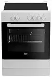 BEKO Conjunto de Horno y Vitroceramica FSS67000GW 71 L 60 cm Blanco (4 Zonas de coccion), Ceramic