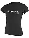 O'Neill Women's Basic Skins Short Sleeve Sun Shirt - Black, X-Small, 3547-002-XS