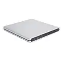 Lecteur USB 3.0 externe, lecteurs DVD/CD-RW haute vitesse externes, graveur de CD/DVD USB 3.0 en aluminium externe, lecteur de disque optique externe pour ME/2000/XP/WIN7/WIN8/WIN10/OS(Argent)