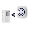 HommyFine Rilevatore di allarme con sensore di movimento wireless Allarme campanello wireless Kit di Allarme con 38 Melodie, Indicatori LED per Casa, Ufficio, appartments, fabbriche e alberghi