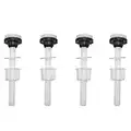 Toilet Tank Plastic Bolts, 4 Pack Tank to Bowl Bathroom Toilet Repair Kits Fitting Screws and Seal Set, Pan Head Bolts Fits Two Piece Toilet(White)