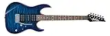 Ibanez 6 String Solid-Body Electric Guitar, Right, Blue (GRX70QATBB)