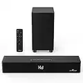 LARKSOUND Soundbar with Subwoofer, 2.1 Sound Bar for TV, PC, Gaming, Surround Sound System TV Speaker with Bluetooth/HDMI ARC/Optical/AUX/USB