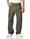 Carhartt mens Loose Fit Washed Duck work utility pants, Moss, 34W x 32L US