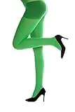 Dress Me Up - WZ-012G-green Collants Leggings Costume Dame fête Carnaval Halloween Extensible Vert Robin des Bois Elfe S/M