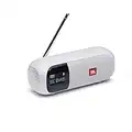 JBL Tuner 2 Portable Radio - Bluetooth speaker with DAB and FM radio, 12 hours of wireless music, in white