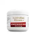 Australian Dream Arthritis Pain Relief Cream - Soothing, Non-Greasy Pain Relief Cream - Powerful Topical Arthritis Pain Relief Good for Muscle Aches or Joint Pain - 4 oz Jar