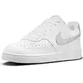 Nike Femme Court Vision Low Women's Shoe, White/Metallic Silver, 39 EU