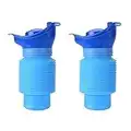 NA 2 Pcs Shrinkable Urinal Portable Wee Bottle Reusable Male Female Portable Mobile Potty for Camping, Car, Travel, Traffic Jam