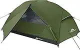 Forceatt Tenda Campeggio per 2-3 Persone, Impermeabile & Antivento 2 Porte Tenda da Campeggio Leggera, Facile da Installare, Ideale per Campeggio e attività All'aperto.