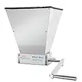 FERRODAY Malted Grain Mill Malt Stainless Steel 2 Roller Malt Mill Homebrew Malted Grain Crusher Manual Grain Mill Slow Drill Available Malt Crusher Adjustable Gap Malted Barley Grinder - No Base Type