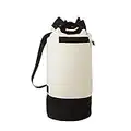 Honey-Can-Do LDY-03277 Extra-Capacity Laundry Duffle Bag with Carrying Strap,Black/White,15.2" x 15.2" x 33.1"