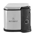 Masterbuilt MB20010118 Electric 3-in-1 Deep Fryer Boiler Steamer Cooker with Basket, Adjustable Temperature, and Built-In Drain Valve for Versatile Kitchen Fry Cooking, Silver